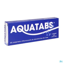 Aquatabs Désinfection de l'eau comprimés effervescents