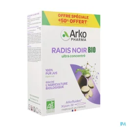 Arkofluides Radis Noir BIO ampoules