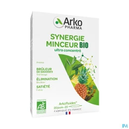 Arkofluides Synergie Minceur Bio 20 ampoules