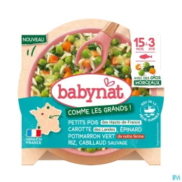 Babybio Assiette Mois Riz Cabillaud