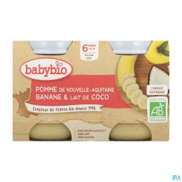 Babybio Mois Pomme Banane Lait Coco