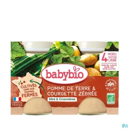 Babybio Mois Pomme de Terre COURGET2X130G