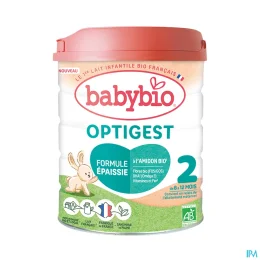 BABYBIO OPTIGEST 2 Lait en Poudre Bebe BIO 6-12 Mois - 800g
