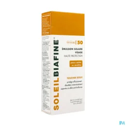 Biafine Dermo Soleilbiafine Émulsion Solaire Visage Toucher Doux Fps 50 Tube de 50 ml