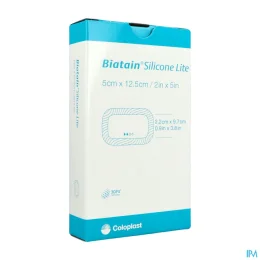 Biatain Sili Lite Pansements 5X12,5CM