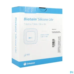 Biatain Sili Lite Pansements Hydr Alv 7,5X7,5
