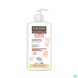 Cattier Kids Shampooing Douche 2 en 1 Bio Fleur de Guimauve