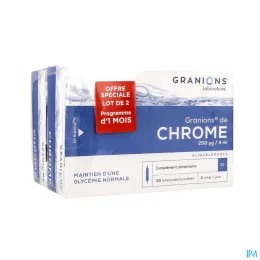 Chrome 200 Lot de 2 x 30 Ampoules