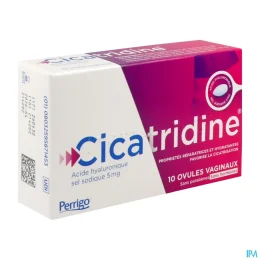 Cicatridine ovules vaginaux