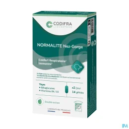 CODIFRA NORMALITE Nez Gorge - 14 Gelules