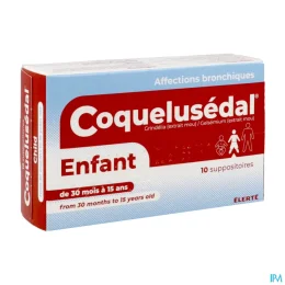 Coquelusedal — Enfant - 10 Suppositoires