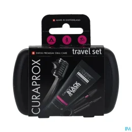 Curaprox Travel Set Black Is White