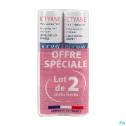 Ducray Ictyane Stick Lèvres Hydratant — 2 x 3 g