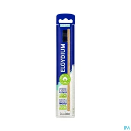 Elgydium Brosse à Dents en Bois — Souple