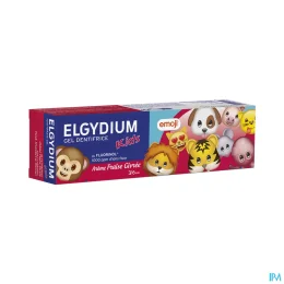 Elgydium Kids Emoji Dentifrice 3-6 ans Fraise Givrée
