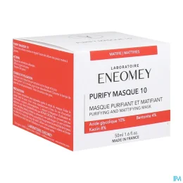 Eneomey Purify Masque 10 Purifiant Et Matifiant 50ml