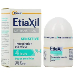 Etiaxil Sensitive Détranspirant Aisselles Roll-on