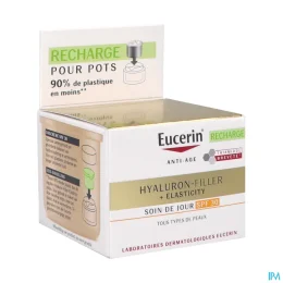 Eucerin Hyaluron-Filler + Elasticity Soin de Jour 50 ml — SPF 30 - Recharge 50 mL