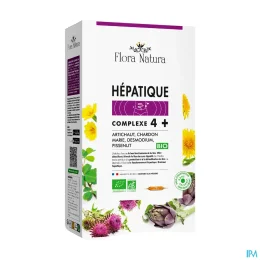 Flora Natura Hépatique Bio Complexe 4+ Artichaut 20 ampoules