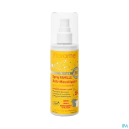 Florame Spray Famille Anti Moustiques Aux Huiles Essentielles Bio Pour Textiles 90ml