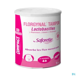 Florgynal Tampon Lactobacilles by Saforelle — Normal - 9 Tampons Avec Applicateur