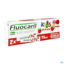 Fluocaril Dentifrice Kids 0-6 Ans Fraise