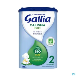 Gallia Calisma Bio 2 Lait 2eme âge