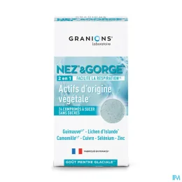 Granions Nez & Gorge 2 en 1 Comprimés à sucer
