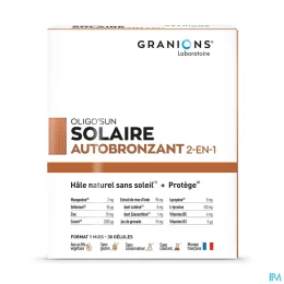 Granions Oligo'Sun Solaire Auto-Bronzant 2 en 1