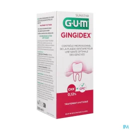 Gum Gingidex Bain de bouche 0,12 % Traitement d'Attaque