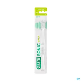 Gum Sonic Daily Têtes de Rechange pour Brosse à Dents électrique