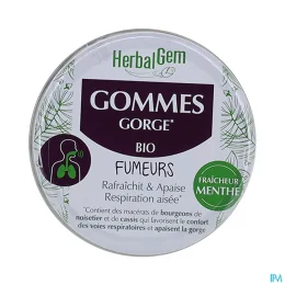 Herbalgem Gommes Gorge Bio pour Fumeurs