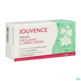Jouvence Gélules Circulation & Jambes Légères