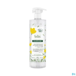 Klorane Bébé Eau Nettoyante Sans Rinçage — Flacon-Pompe 750 mL