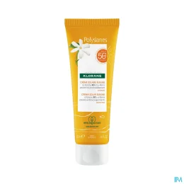 Klorane Polysianes Crème Solaire Sublime Visage — KLORANE Crème Solaire Sublime au Tamanu BIO et Monoï SPF50+ Visage