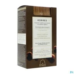 KORRES Huile d'argan Coloration Permanente BLOND DORÉ 7.3