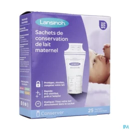 Lansinoh Sachets Conservation Lait Maternel — 25 Sachets