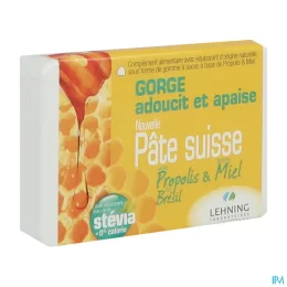 Lehning Pâte Suisse Gorge Propolis et Miel