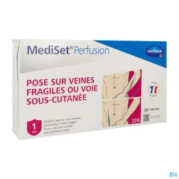 Mediset Perfusion Pose sur Veines Fragiles ou Voie Sous-Cutanée