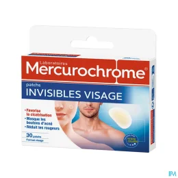Mercurochrome Patchs Invisibles Visage x30