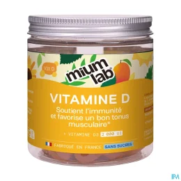 Mium Lab Vitamine D Gummies sans sucres
