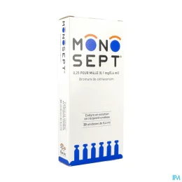 Monosept 0,25 pour mille collyre
