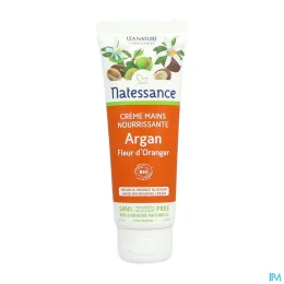 Natessance Crème Nourrissante Mains et Ongles Argan Fleur d'Oranger Bio