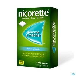 Nicorette gommes 4 mg sans sucre