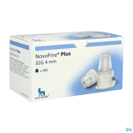 NOVOFINE Plus Aiguilles pour Stylos 32G 4mm - 100 Pieces