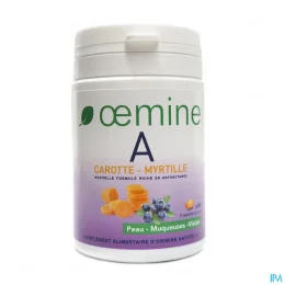 OEMINE A Carotte Myrtille - 60 Capsules
