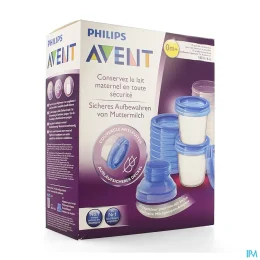 Philips Avent 10 pots de conservation pour le lait maternel