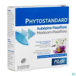 Pileje Phytostandard Aubépine Passiflore 30 comprimés