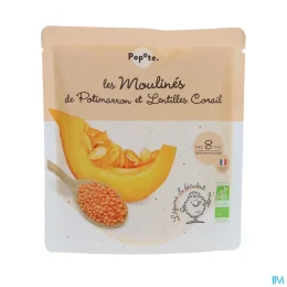 POPOTE LES MOULINES Lentilles & Potimarron +8 mois - 180g