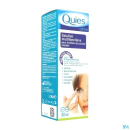 Quies Optik Solution Multifonctions pour Lentilles Souples — Optik Solution Multifonctions 360 ml